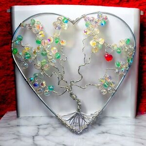 Heart Shaped Tree of Life Suncatcher